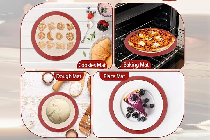 PLACA SILICONA ANTIADHERENTE p/HORNEAR REDONDA 20cm - Imagen 4