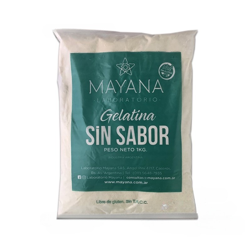 GELATINA SIN SABOR X 1KG X 3UN