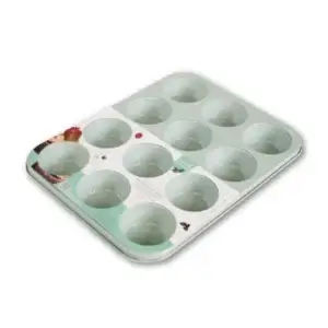 Placa Isa 12 Cupcakes Menta Wilton