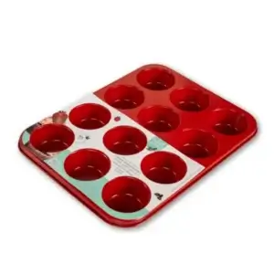 Placa Isa 12 Cupcakes Ladrillo Wilton